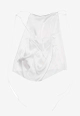 Ann Demeulemeester Heda Open Back Satin Top White B0012431FA134_002