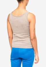 La Rose Canotta Cashmere Tank Top Gray GDC22806C_20629