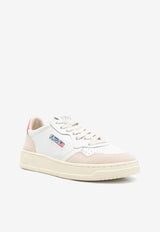 Autry Medalist Leather Low-Top Sneakers White AULWLS_78