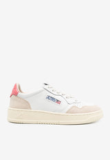Autry Medalist Leather Low-Top Sneakers White AULWLS_78
