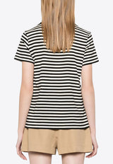 Moncler Striped Logo T-shirt Monochrome K10938C0004989AZC_F09