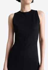 Lemaire Twisted-Hem Midi Dress Black DR1106LJ1034_BK999