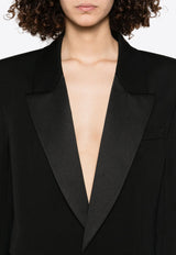 Saint Laurent Single-Breasted Wool Tuxedo Jacket Black 818718Y7E63_1000
