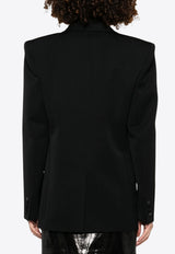 Saint Laurent Single-Breasted Wool Tuxedo Jacket Black 818718Y7E63_1000