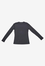 La Rose Long-Sleeved Jersey T-shirt Black TS001008COSTINE_BLACK