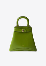 Prada Medium Carey Calf Leather Top Handle Bag Green 1BG567VKOO2HIA_F0ZCM