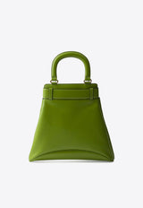 Prada Medium Carey Calf Leather Top Handle Bag Green 1BG567VKOO2HIA_F0ZCM