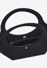 Courrèges Medium Holy Calf Leather Tote Bag Black 324GSA116CR0065_9999