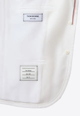 Thom Browne Cashmere Single-Breasted Blazer White FBC812BF0765_100