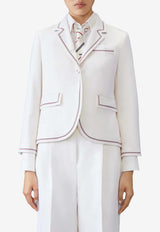 Thom Browne Cashmere Single-Breasted Blazer White FBC812BF0765_100