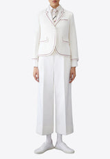 Thom Browne Cashmere Single-Breasted Blazer White FBC812BF0765_100