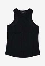 La Rose Essential Ribbed Tank Top Black TP002007_BLACK