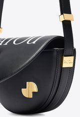 Patou Le Petit Leather Shoulder Bag Black BA0245000_900B