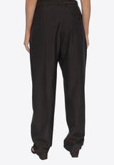 Lemaire High-Rise Tailored Pants Dark Brown PA1198LF414_BR599