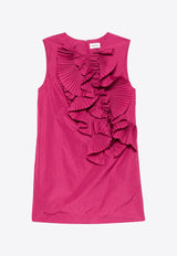 P.A.R.O.S.H Pimpy Ruffled Mini Dress Pink D731358PIMPY_042