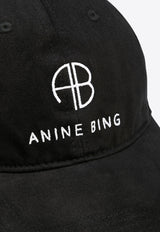 Anine Bing Jeremy Logo Baseball Cap Black S129084_000