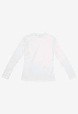 La Rose Essential Long-Sleeved T-shirt White TS001008COSTINE_WHITE