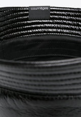 Courrèges Logo Embroidered Bucket Hat Black 124ACP005VY0014_9999