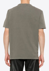 Golden Goose DB Distressed Logo T-shirt Olive GMP01220P000671_35479