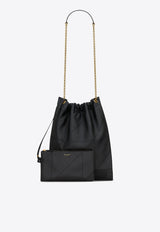 Saint Laurent Jamie Pochon Shoulder Bag in Nappa Leather Black 781666AAB32_1000