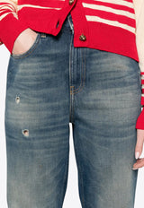 Golden Goose DB Journey Distressed Faded Jeans Blue GWP02133P001851_50100