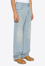 Saint Laurent Washed Straight-Leg Jeans Blue 795394Y21KD_4414