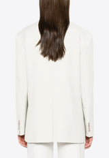 P.A.R.O.S.H Raisa25 Double-Breasted Blazer Cream D420326RAISA25_002