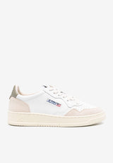 Autry Medalist Leather Low-Top Sneakers White AULMLS_77