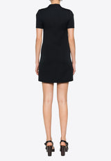 Courrèges Holistic Buckle Twill Dress Black 124CRO370PL0007_9999