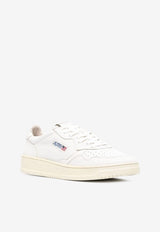 Autry Medalist Leather Low-Top Sneakers White AULMGG_04