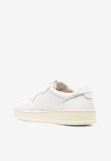 Autry Medalist Leather Low-Top Sneakers White AULMGG_04