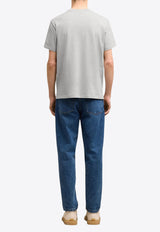 AMI PARIS Ami De Coeur Crewneck T-shirt Gray BFUTS035724_0951