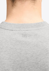 AMI PARIS Ami De Coeur Crewneck T-shirt Gray BFUTS035724_0951