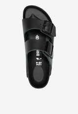 Birkenstock Arizona Leather Buckled Sandals Black 1026843_BLACK