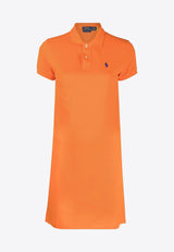 Ralph Lauren Pony Mini Polo T-shirt Dress Orange 211799490015_800