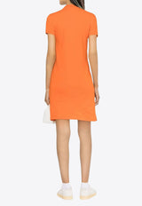 Ralph Lauren Pony Mini Polo T-shirt Dress Orange 211799490015_800