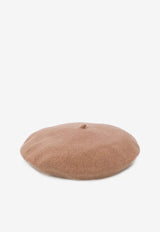 Celine Robert Knitted Beret Hat Taupe KOPPA00TAUPE00TU
