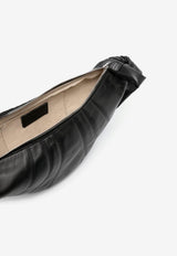 Lemaire Small Croissant Nappa Leather Shoulder Bag Black BG0003LL095_BK999