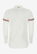Thom Browne Oxford Long-Sleeved Shirt with Armband White MWL150E03113_100