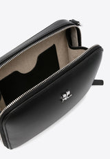 Courrèges Cloud Calf Leather Shoulder Bag Black 424GSA146CR0065_9999