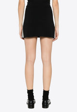 Autry Knitted Tennis Mini Skirt Black SKPWC2_KK