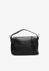 Jérôme Dreyfuss Medium Pepito Leather Crossbody Bag Black 44PEPMCR_Noir