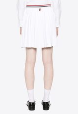 Thom Browne Pleated Mini Skirt White FKK139AY5502_100