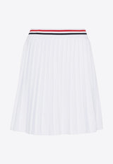 Thom Browne Pleated Mini Skirt White FKK139AY5502_100