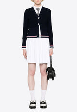 Thom Browne Pleated Mini Skirt White FKK139AY5502_100