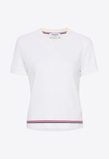 Thom Browne Signature Stripes Knit Top White FJS193AJ0185_100