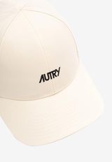 Autry Logo Embroidered Baseball Cap Beige ACPUC9_BS
