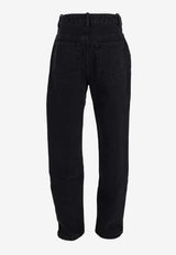 Ann Demeulemeester Herme Slim Jeans with Grosgrain Ribbon Gray B0011430FA039_070