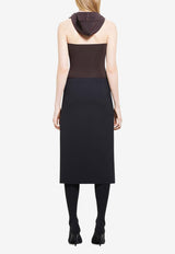 Courrèges Hooded Sleeveless Bodysuit Chocolate 424JBD108PL0159_1983