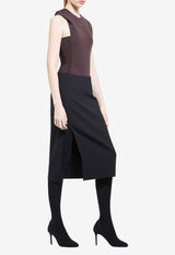 Courrèges Hooded Sleeveless Bodysuit Chocolate 424JBD108PL0159_1983